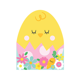 Cute Easter chick