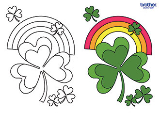 Lucky Shamrock Coloring