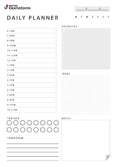 Free Printable Organization Tool - Your Day Simplified | Brother Creative Center
