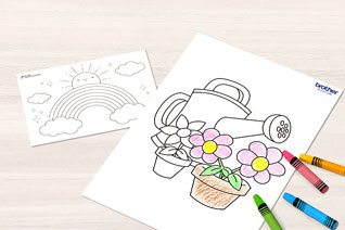 Free printable colouring page templates