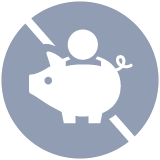 Free saving piggy bank icon