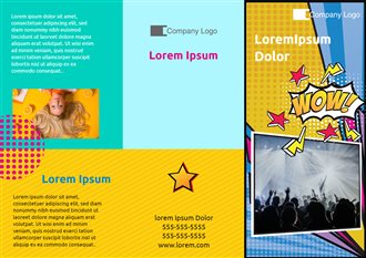 Free Printable Brochures & Leaflets - Pop Art | Brother Creative Center