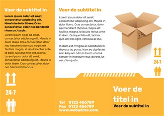 Gratis afdrukbare brochure en folders - Verhuizing | Brother Creative Center