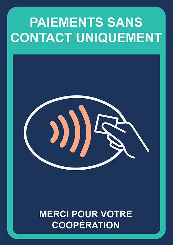 Paiements sans contact uniquement