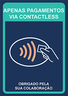 Apenas pagamentos via contactless