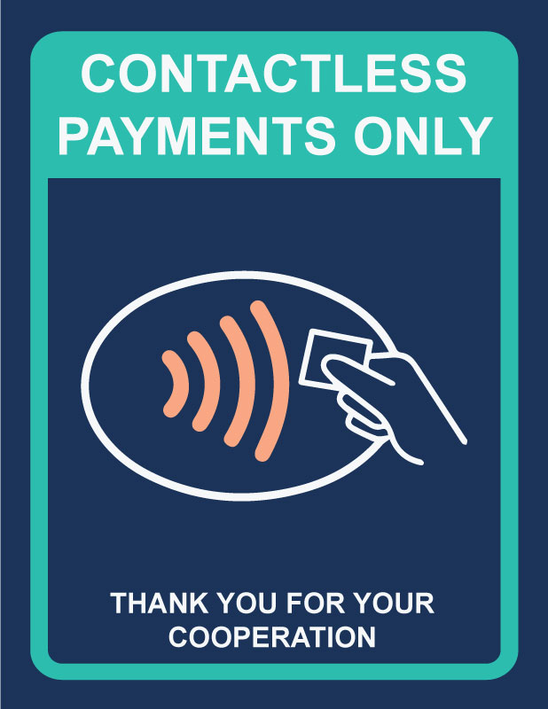 Contactless payments only