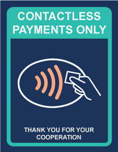 Contactless payments only