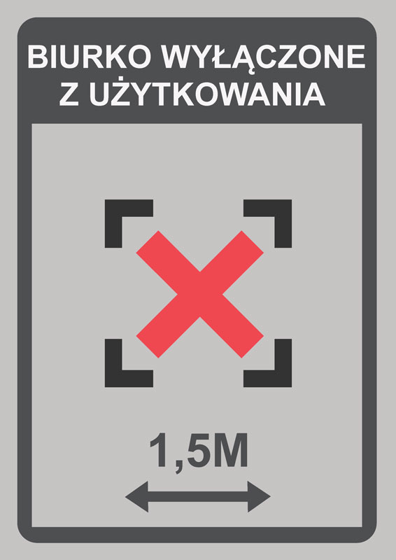 Biurko wyłączone z użytkowania 