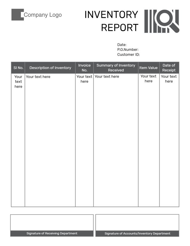 Inventory Report