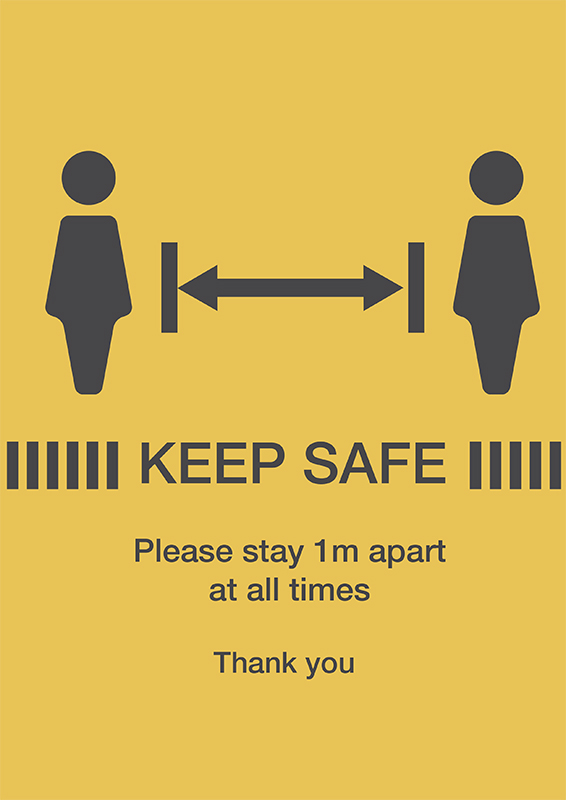 Keep Safe 1 Metre