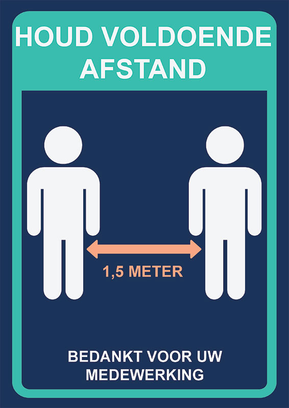 Houd voldoende afstand