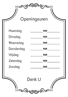 Winkeluren ondertekenen