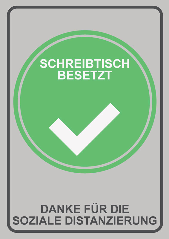 Benutze den Schreibtisch