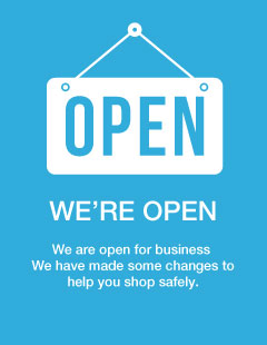 We are open