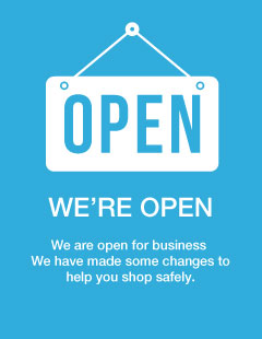 We are open