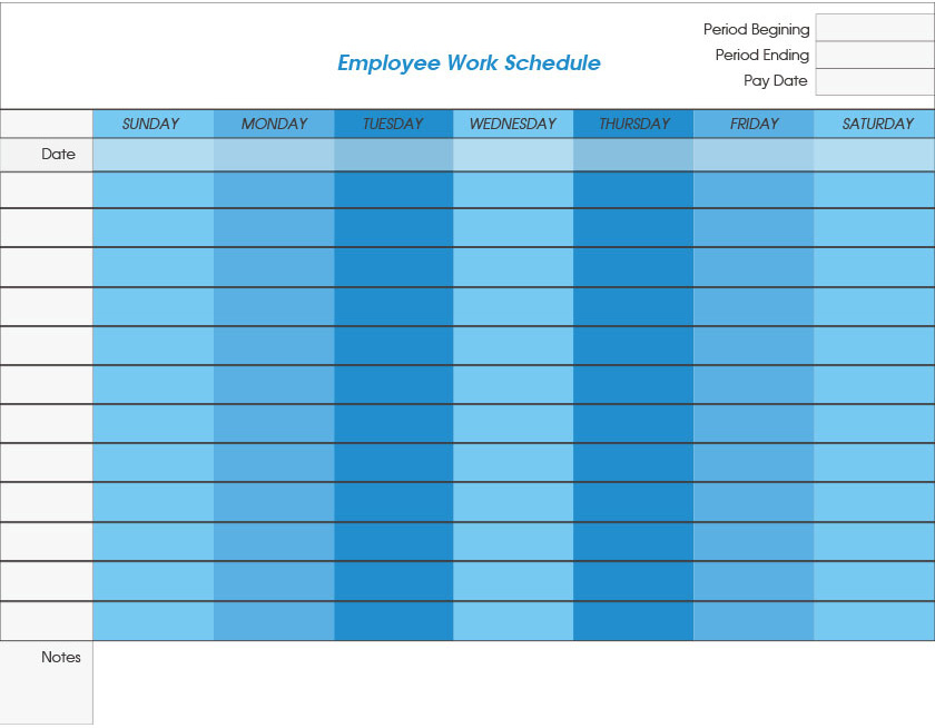 Work Schedule