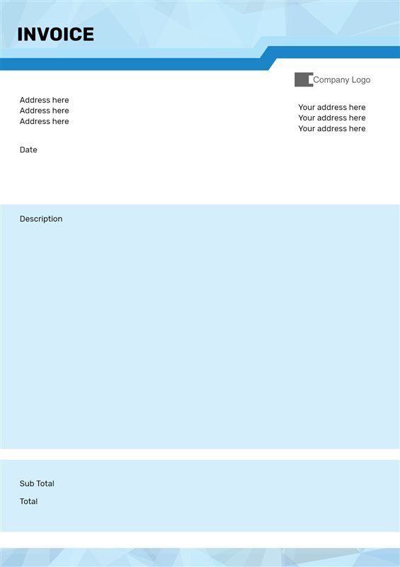 Free Printable Invoices - Hospital | Brother Creative Center