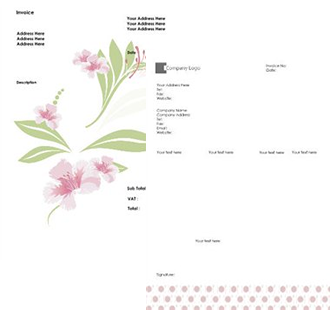 This Invoices design is available to print and personalise.