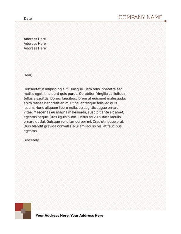 Free Printable Letterhead Template - Design Planning | Brother Creative Center