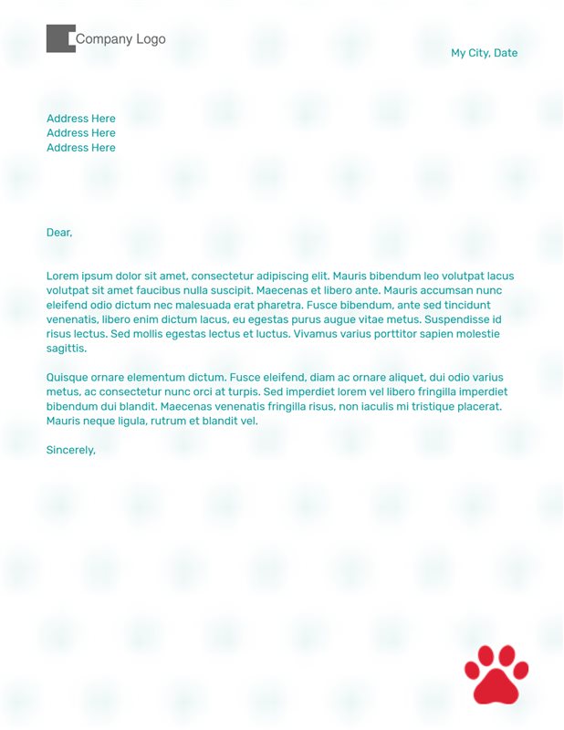 pet care cover letter