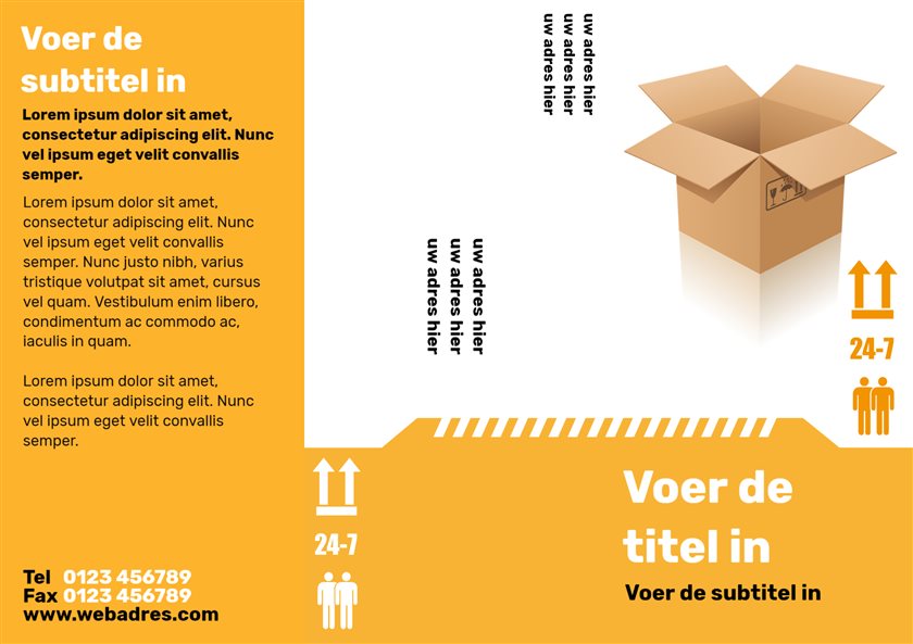 Gratis afdrukbare postmailing - Verhuizing | Brother Creative Center