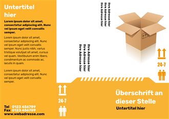 Kostenloses Mailing zum Ausdrucken - Umzug | Brother Creative Center