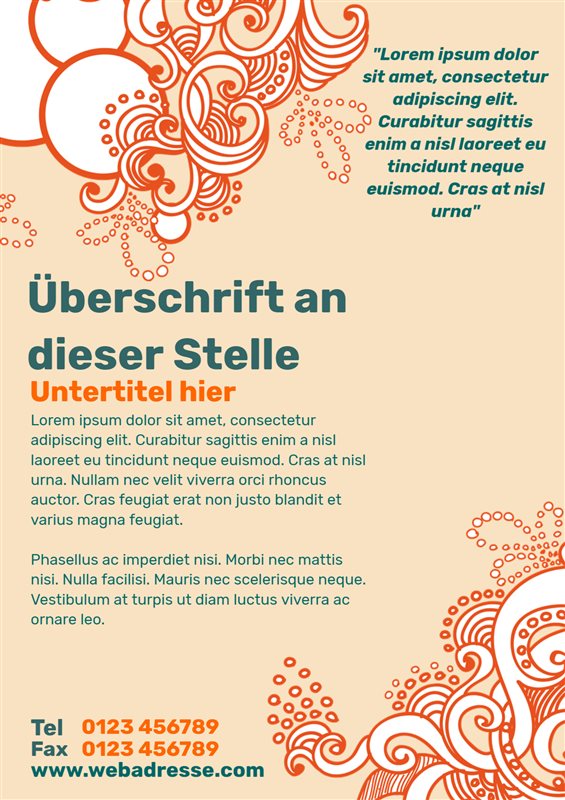 Wirbel in orange