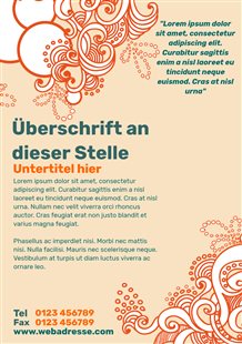 Wirbel in orange