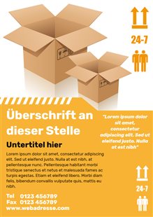 Kostenloses Poster zum Ausdrucken - Umzug | Brother Creative Center