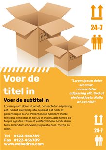 Gratis afdrukbare poster - Verhuizing | Brother Creative Center