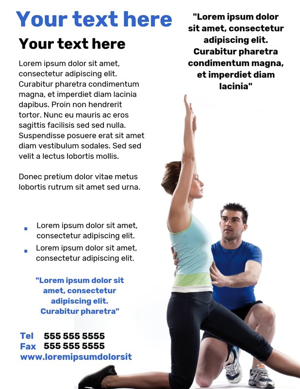 Free Poster and Flyer for Personal Trainer Creative Center