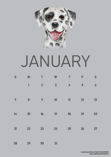 可打印的免费日历模板  - 宠物好友 2024 | Brother Creative Center