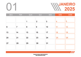 Calendários imprimíveis grátis - Linhas Cinzentas 2024 | Brother Creative Center