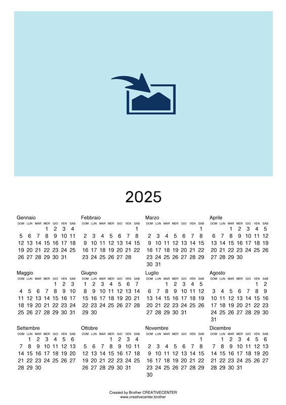 Calendario vuoto Ritratto 2024