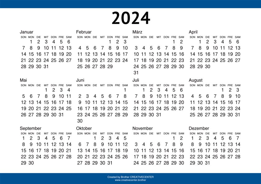 Blauer Rand einzeln 2024
