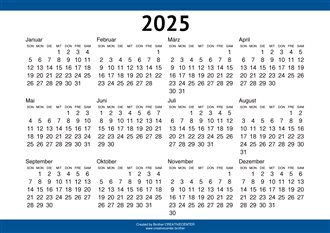 Blauer Rand einzeln 2024
