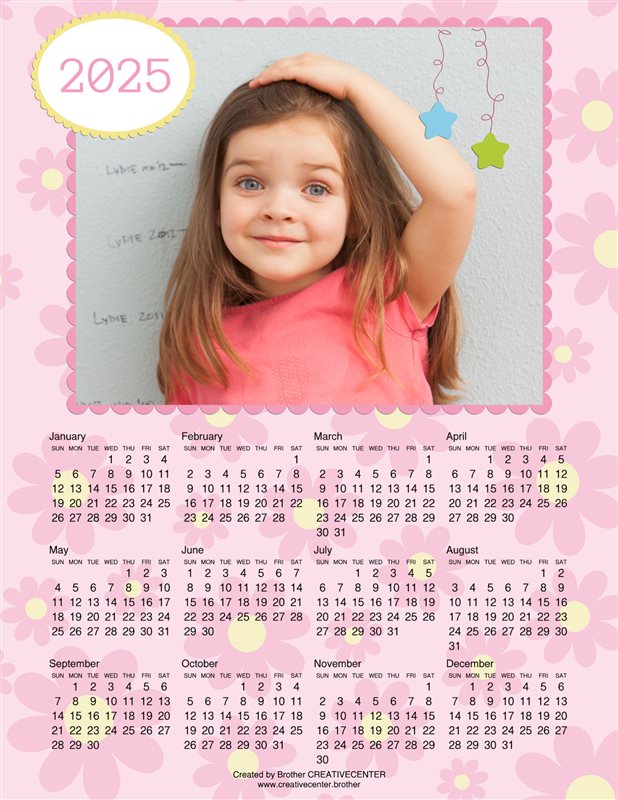 Free Printable Calendar Lovely Pink 2024.