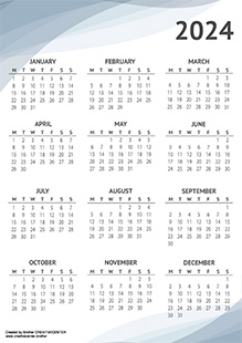 Free Printable Calendar - Shadows 2024 | Brother Creative Center