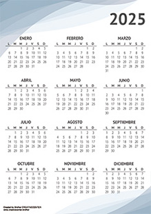 Calendarios imprimibles gratis - Oscuridad 2025 | Brother Creative Center