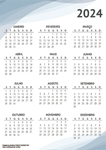 Calendários imprimíveis grátis - Sombras 2024 | Brother Creative Center