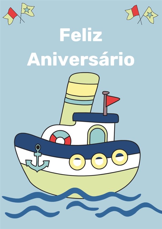 Dia de anos barco