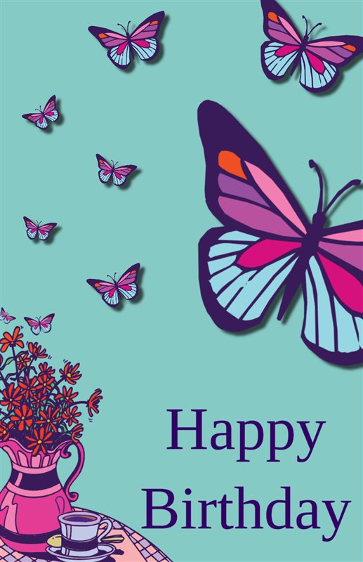 Free Printable Birthday Butterfly Creative Center