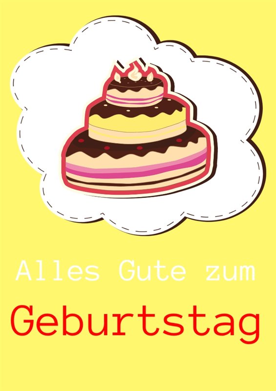Geburtstagstorte