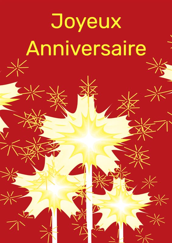 Anniversaire scintillant