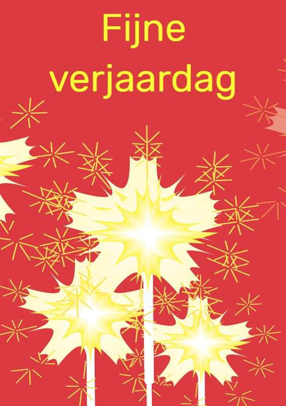 Verjaardag vuurwerk