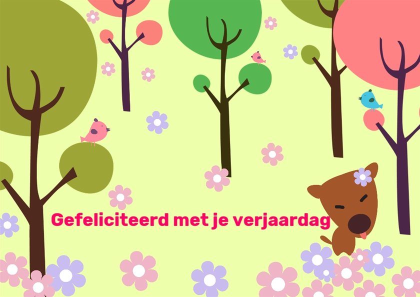 Verjaardag tuin