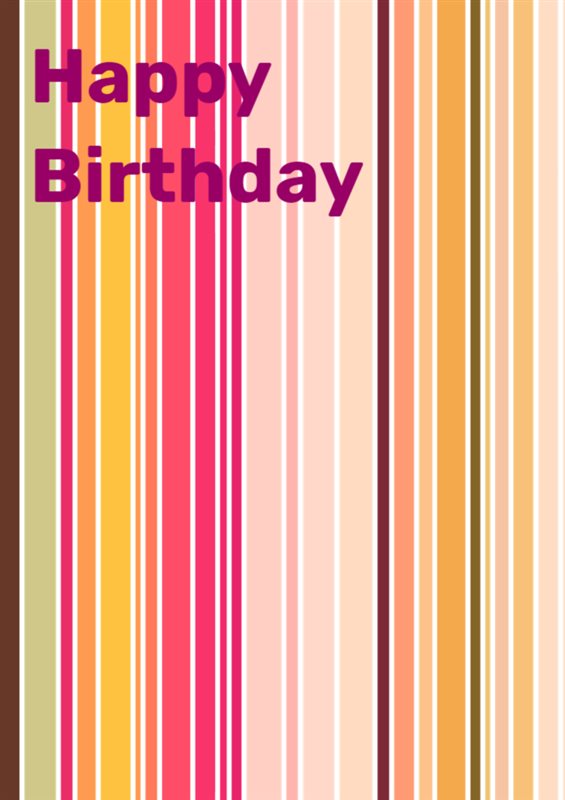 Birthday Stripes