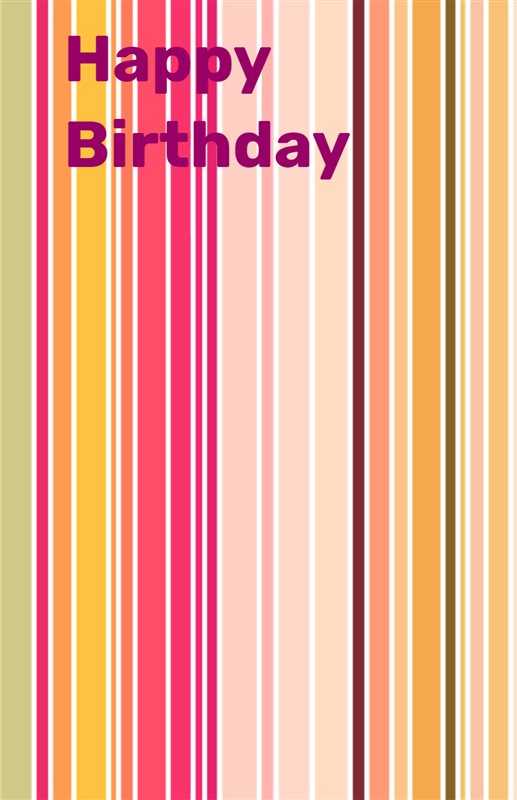 Birthday Stripes