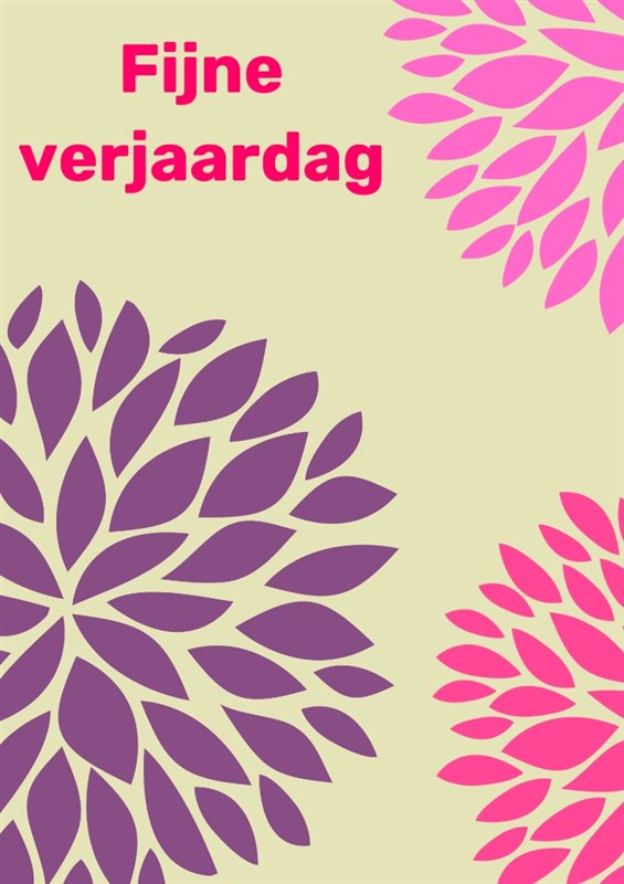 Verjaardag modern