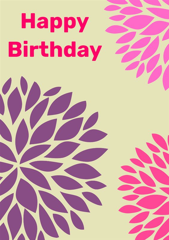 Free Printable Contemporary Birthday | Creative Center